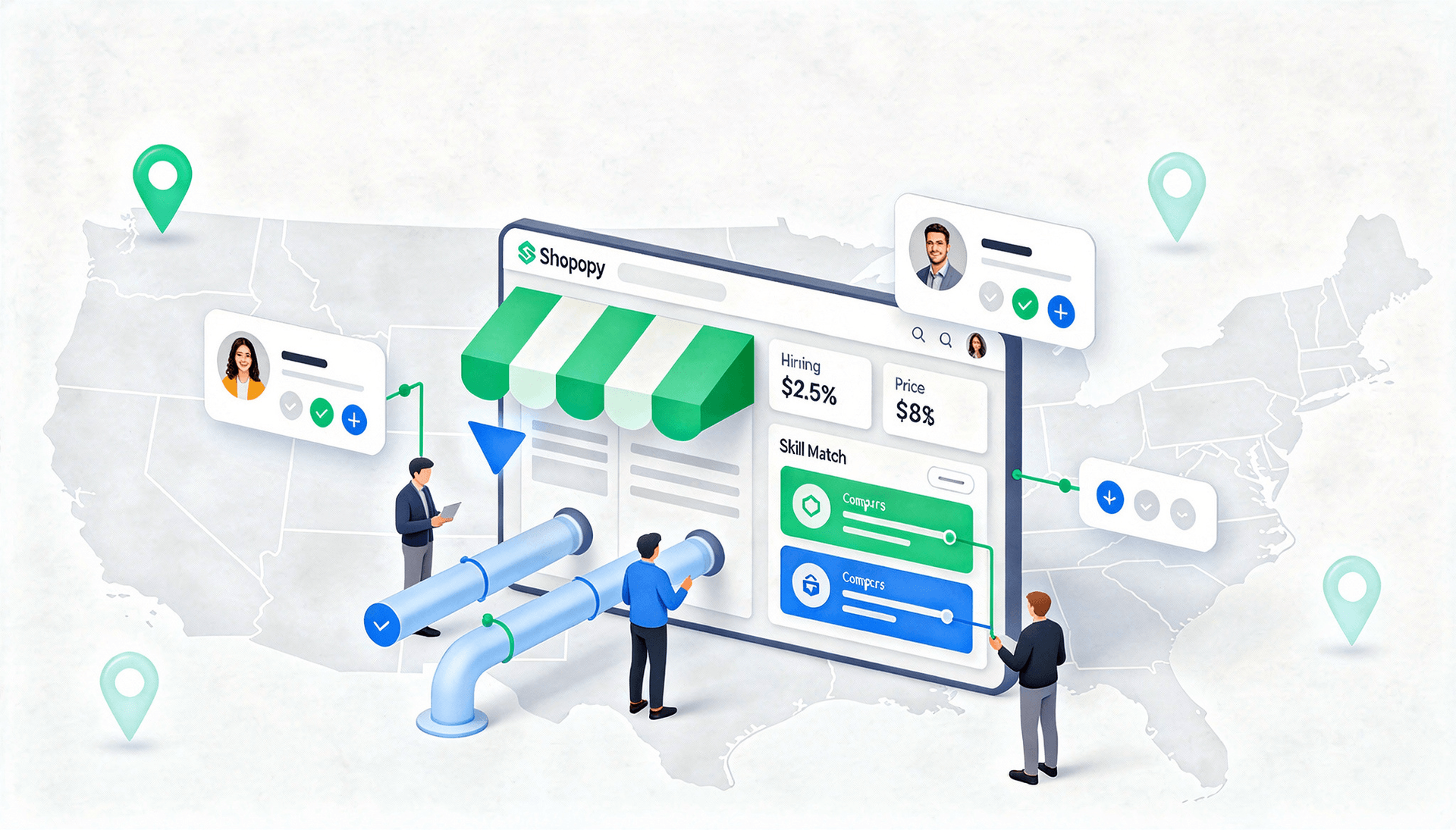 How To Hire Shopify Developers in the USA at an Affordable Rate? Hero