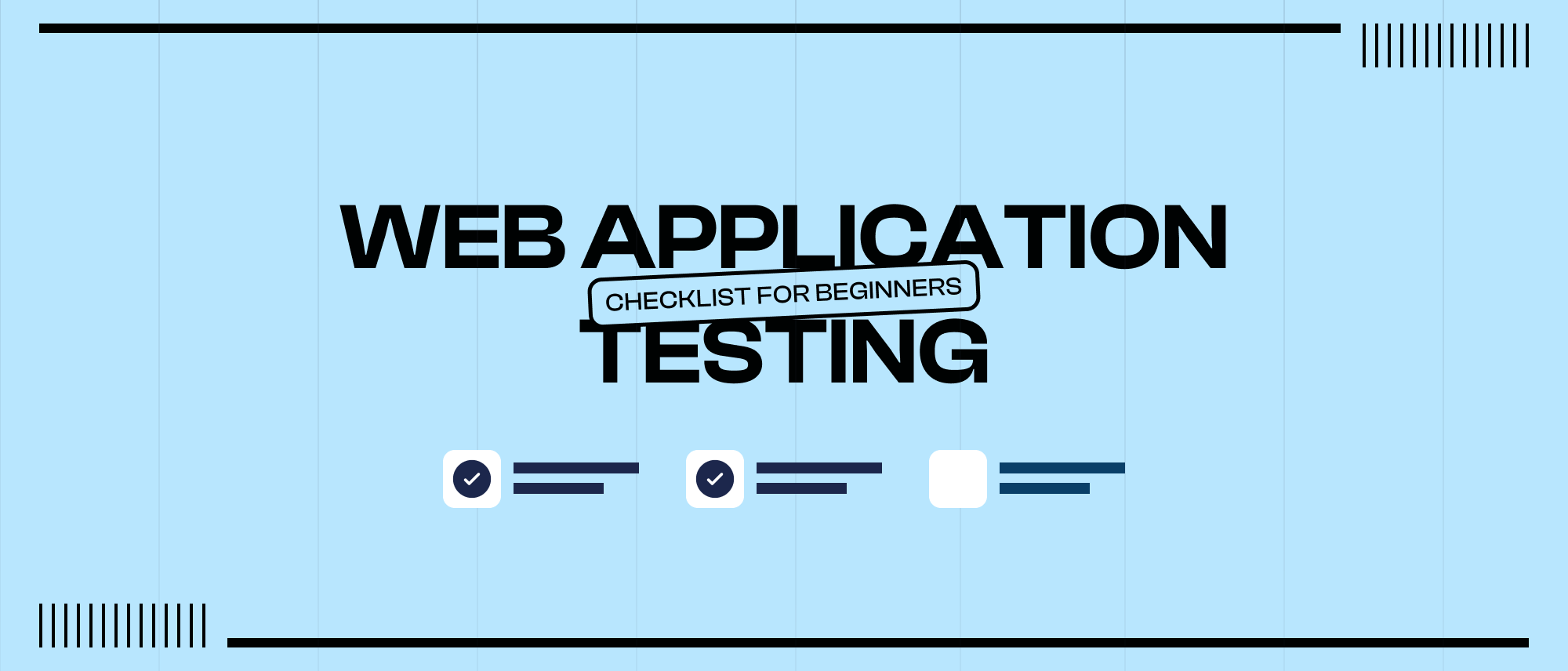 Web Application Testing Checklist for Beginners Hero