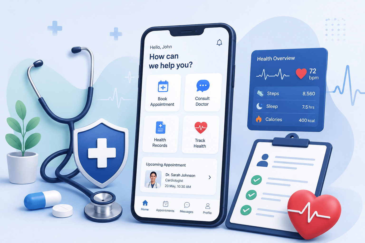 Healthcare App Development: Complete Guide & Features Hero
